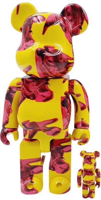 400% & 100% Bearbrick set - Andy Warhol (Cow Wallpaper) | bol.com