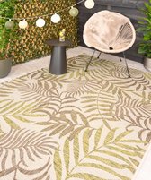Buitenkleed palmbladeren - Coastal Breeze beige/groen 200x290 cm