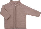 Smallstuff Merinowol - Wollen vest jasje met rits - Roze gemeleerd Wol - 56/62, 68/74 en 80/86 - Deens Design