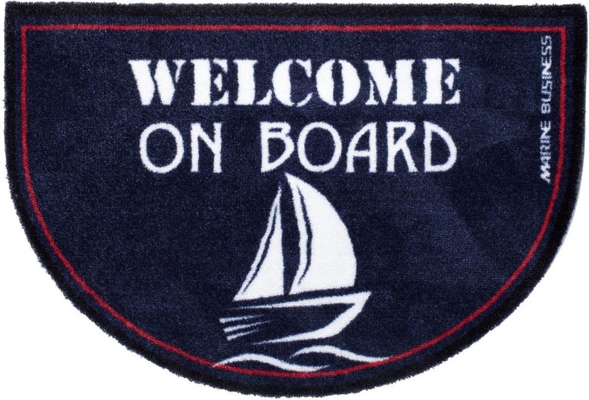 Marine Business Scheepsmat Regata Round Welcome on board anti slip blauw