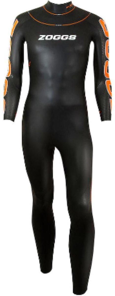 Zoggs FX2 - Wetsuit - Zwemmen - Triathlon - Heren - Zwart Oranje - Maat S