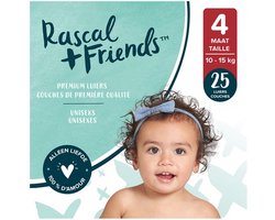 Rascal+Friends Baby Luiers maat 4, 10-15 kg (25 stuks)