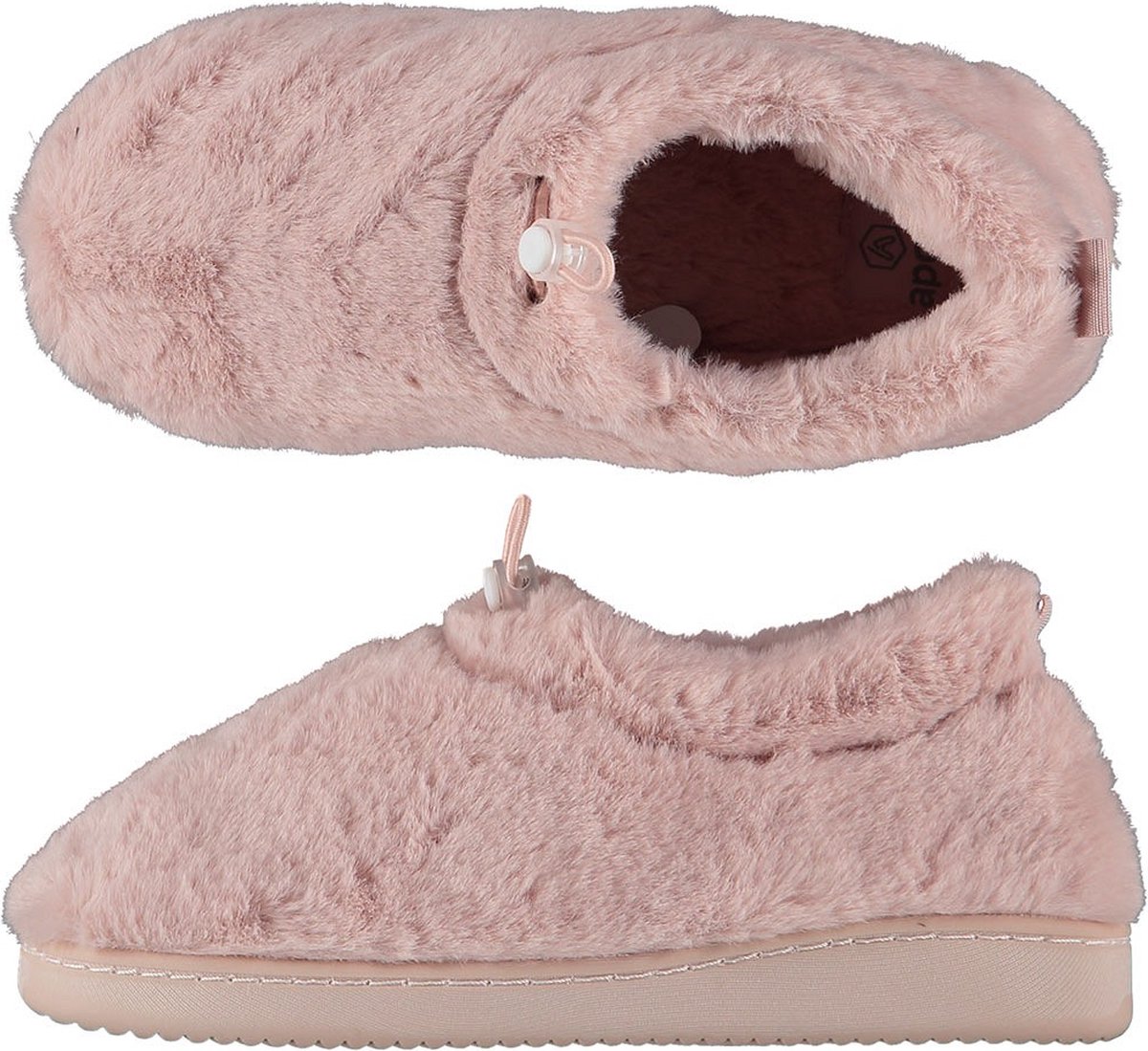 <h3>Apollo Pantoffels Dames Imitatiebont</h3> <p>Geef je voeten het comfort dat ze verdienen met deze heerlijk warme en comfortabele unikleurige dames sloffen. Hoogwaardige sloffen met een binnen- en buitenzijde van zacht en warm imitatiebont. Het handige elastieken trekkoord met koordstopper zorgt ervoor dat deze sloffen goed blijven zitten en je ze eenvoudig aan- en uit kunt trekken. Uitgevoerd met stevige zool van hoge kwaliteit die zich naar de stand van je voet vormt. Apollo homewear. Good to be home.</p> - 0