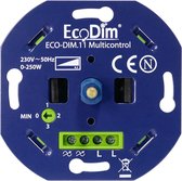 EcoDim led wisseldimmer 0-250W, ECO-DIM.11, inbouw, kleine inbouwdiepte, voor wisselschakeling met >2 dimmers