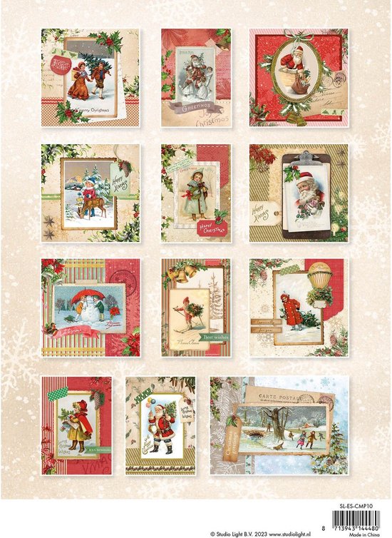 Studio Light Card Making Pad Essentials nr.10 SLESCMP10 A4 (0823) bol