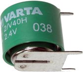 Varta 2 / V40H NiMH oplaadbare NiMH-knoopcel met 3 printcontacten