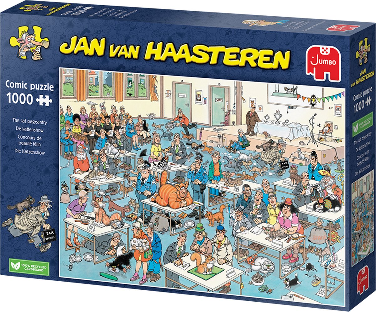 Jan Van Haasteren - Kattenshow - 1000 stukjes puzzel — afbeelding 2