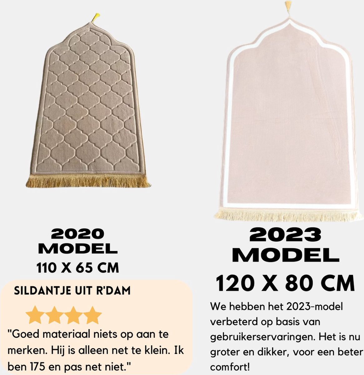 Effen gebedskleed | Zeer goede prijs-kwaliteitverhouding | Al Mastour