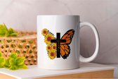 Mok Faith - Butterflies - ButterflyBeauty - GardenVisitors - Gift - Cadeau - NatureWings - Vlinders - Vlinderpracht - NatuurVleugels - FladderBy