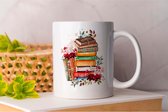 Mok Love the Romantic storys - BookLovers - BookAddict - Gift - Cadeau - BookNerd - BookObsessed Boekenliefhebbers - Leeslijst - Boekenclub - Thriller