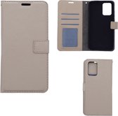 LuxeBass Case adapté pour Xiaomi Redmi 10 - Étui livre avec fentes pour cartes - Étui de téléphone portable Goud - étui de téléphone - étuis de téléphone