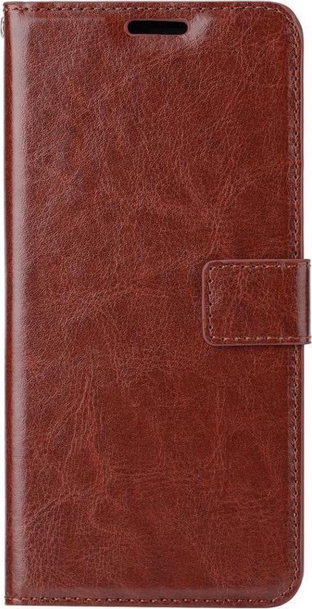 LuxeBass Boekhoesje geschikt voor Motorola Moto G100 - Bruin - telefoonhoes - gsm hoes - telefoonhoesjes