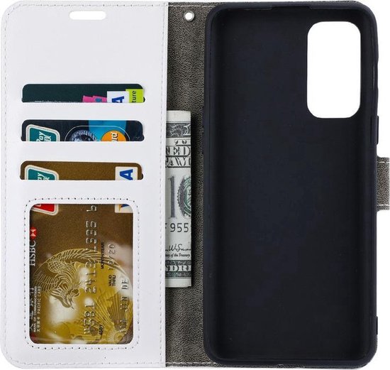 LuxeBass Bibliothèque et 2x Protecteurs d'écran adaptés pour iPhone 13 Pro Max - Wit - bibliothèque - couverture de livre - étui de livre - couverture de livre