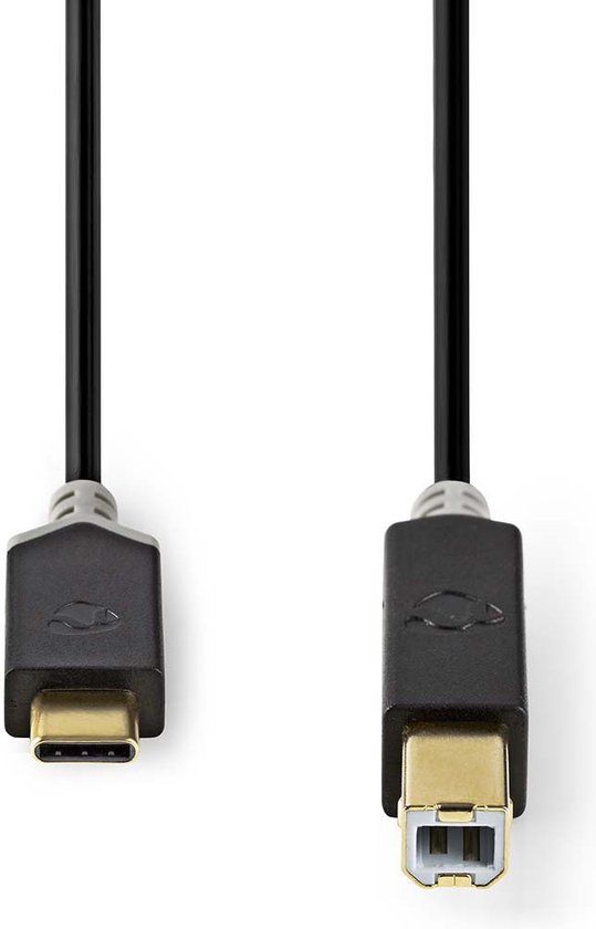 Câble USB 2.0 imprimante gris 2m