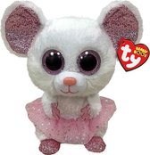 Ty - Knuffel - Beanie Buddy - Nina Mouse - 24cm
