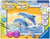 Ravensburger Schilderen op nummer Springende dolfijnen - Hobbypakket