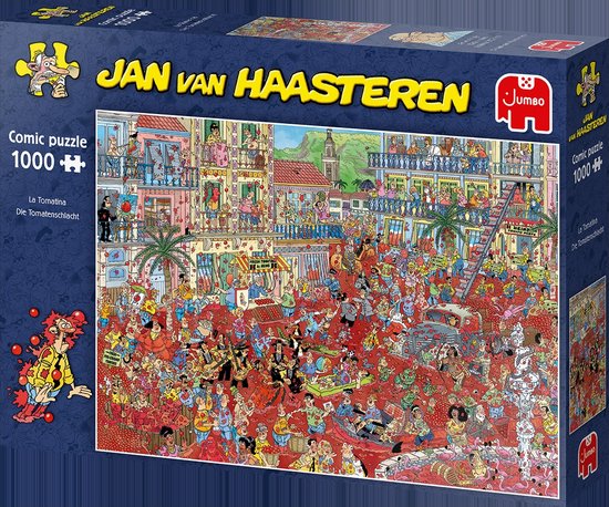 Jan van Haasteren La Tomatina puzzel - 1000 stukjes - Jan van Haasteren