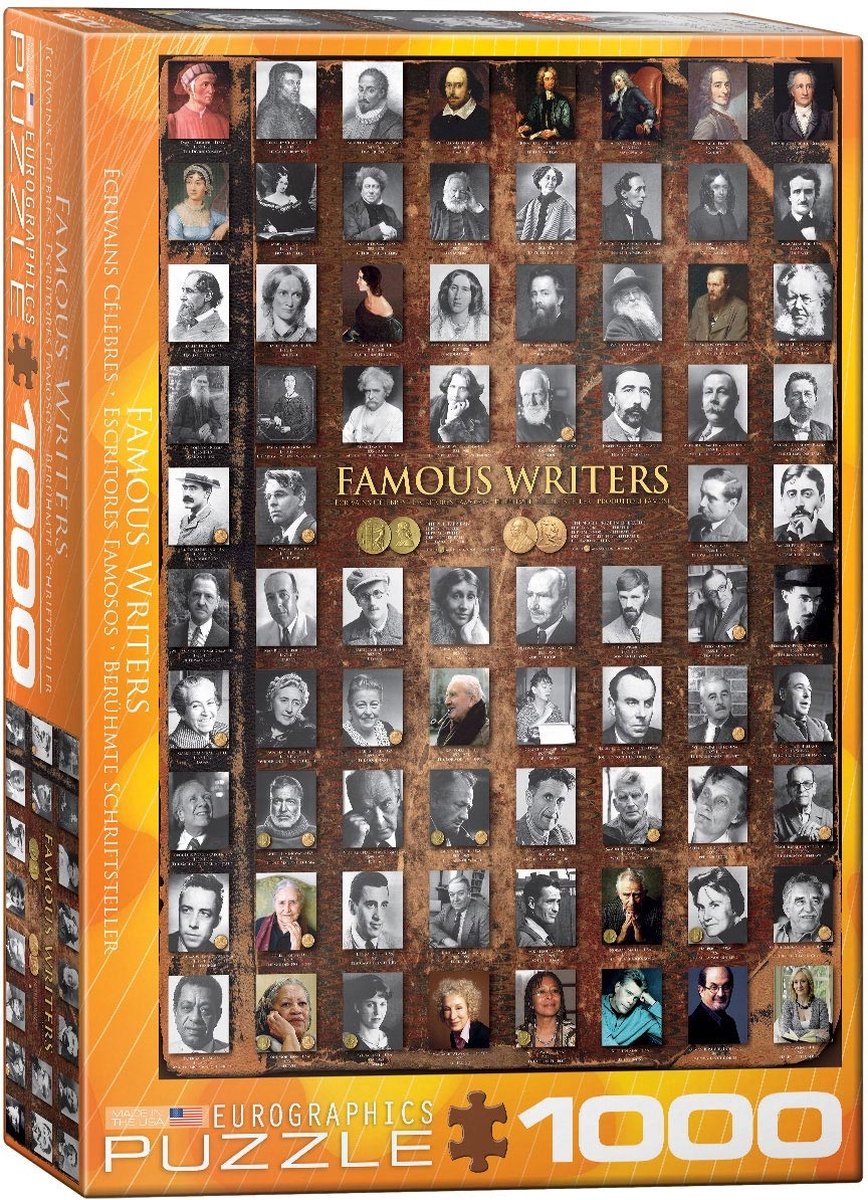 Famous Writers Puzzel (1000 stukjes)