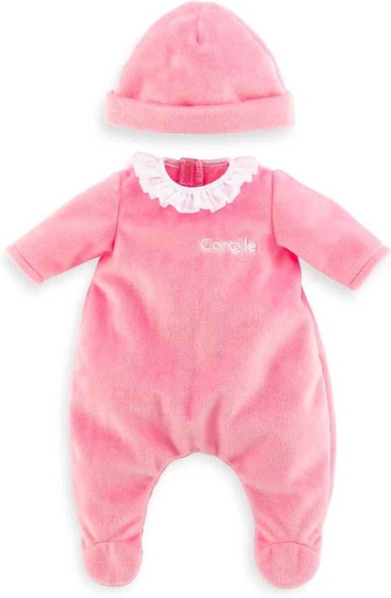 Corolle Mon Premier Poupon pyjama met muts roze babypop 30 cm