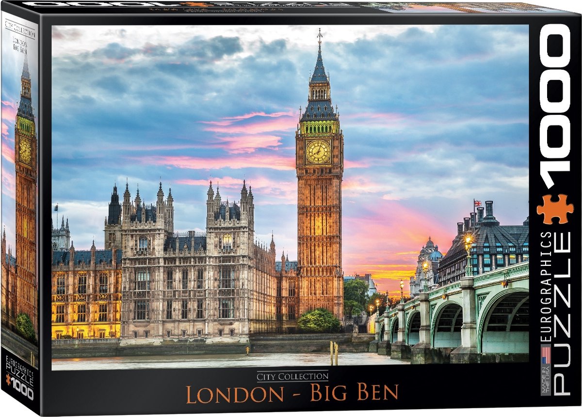Eurographics - London Big Ben - 1000 stukjes 68×48cm (b×h) - Legpuzzel