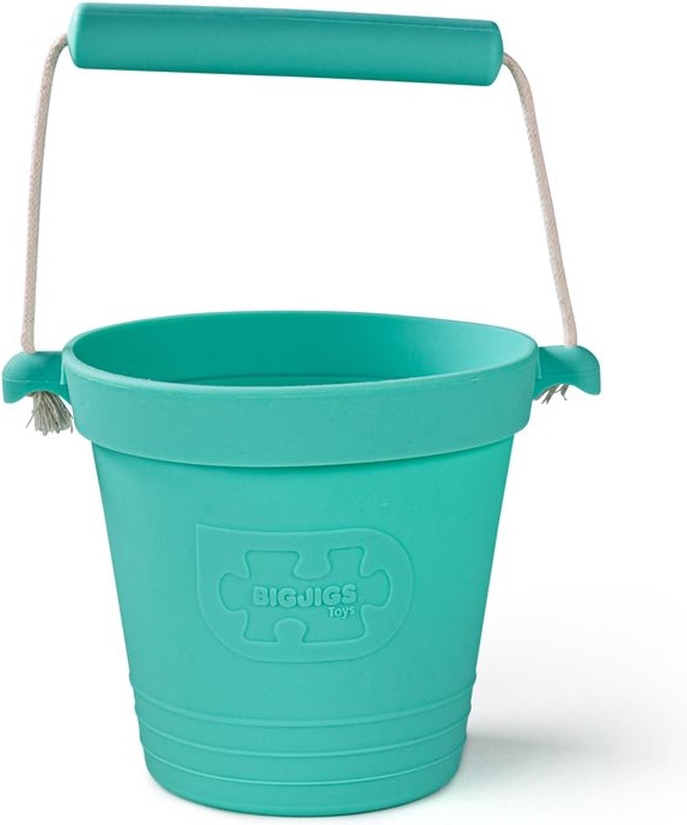 Bigjigs siliconen emmer Soft Green