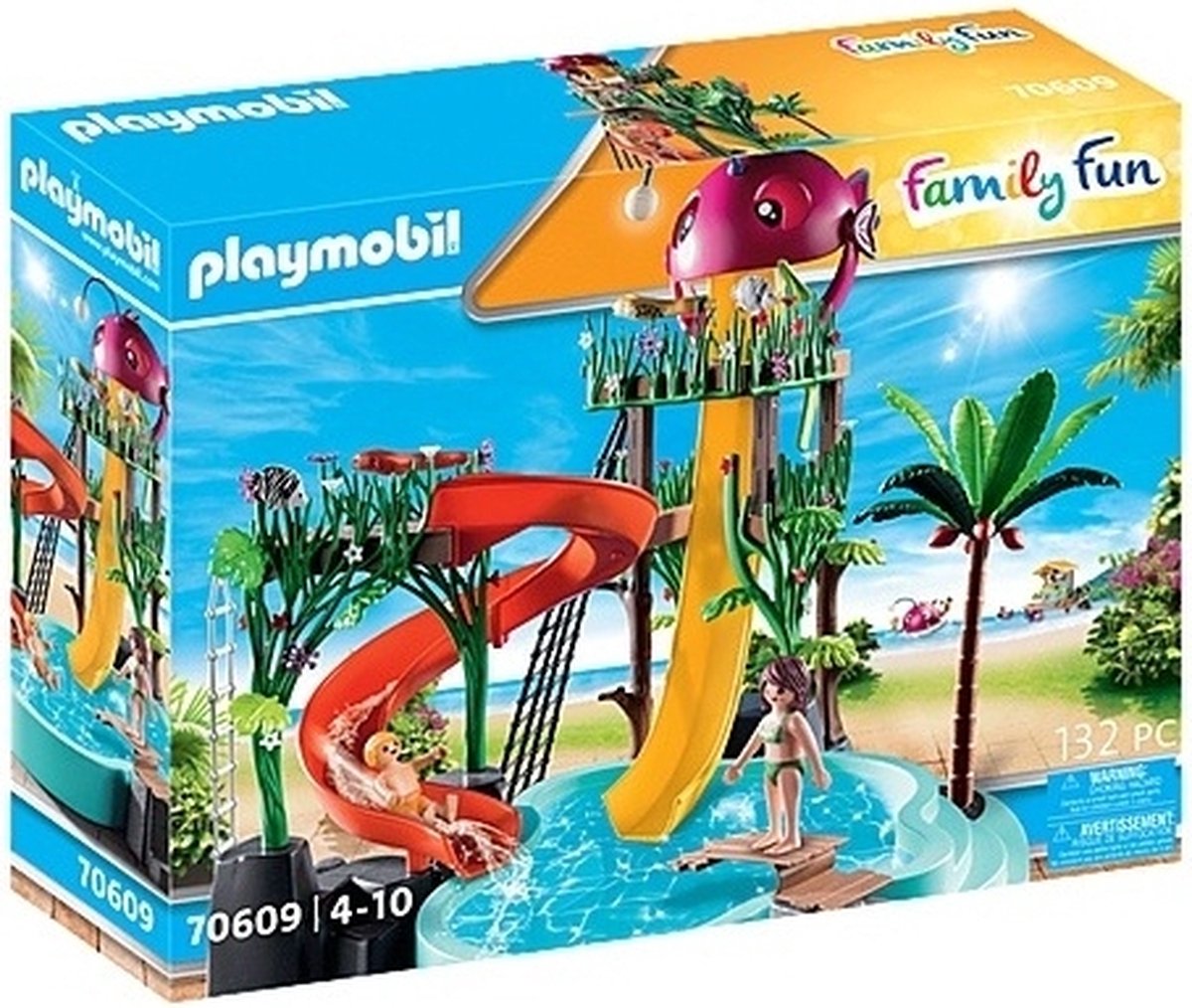 PLAYMOBIL Family Fun Waterpark met glijbanen - 70609 - PLAYMOBIL