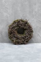 Couronne - Krans met bonsai 'Moss' (Ø45cm)