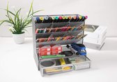 Mesh Desk Organizer Multifunctional Desktop Stationery Pen Holder for Home Office School Supplies Storage Rack