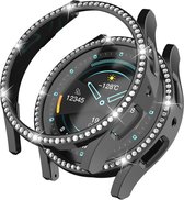 Samsung Galaxy Watch 6 40MM Hoesje Hard Plastic Diamant Zwart