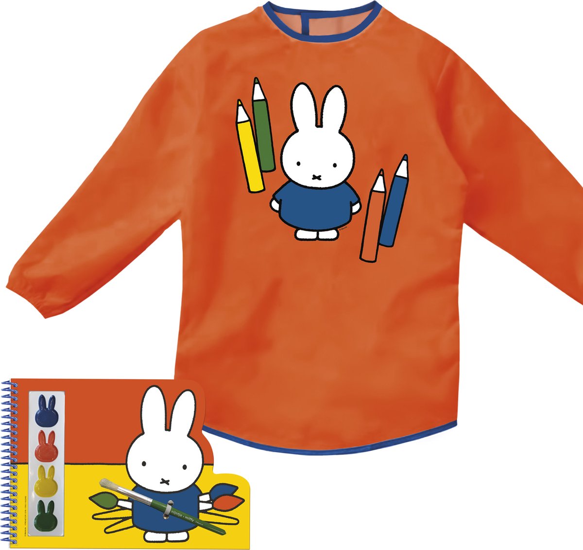 Nijntje verfboek met bijpassende knutselschort - creatief speelgoed - peuter kleuter verven - Bambolino Toys