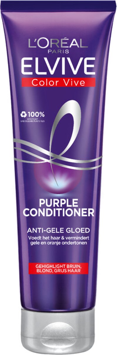 L'Oréal Elvive Color Vive Purple Conditioner - 3 x 150 ml - Voordeelverpakking
