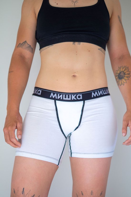 Mishka bamboe vrouwenboxer wit - L