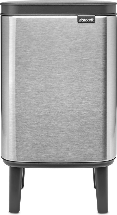 Brabantia Touch Bin poubelle 40 litres avec seau intérieur synthétique -  Matt Steel