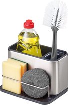 Keuken gootsteenhouder, spons, afwasborstel en afwasmiddel houder - roestvrij staal