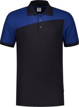 Tricorp Poloshirt Bicolor Naden 202006 Navy / Koningsblauw - Maat L