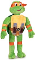 Michelangelo (Oranje) Teenage Mutant Ninja Turtles Pluche Knuffel 21 cm [Nickelodeon Plush Toy | Speelgoed knuffeldier knuffelpop voor kinderen jongens meisjes | Michelangelo, Leonardo, Donatello, Raphael]