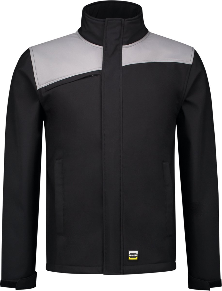 Tricorp 402021 Softshell Bicolor Naden - Zwart/Grijs - 4XL