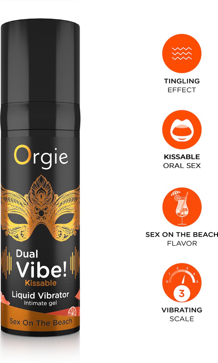 Goedkoopste Orgie Dual Vibe - Stimulerend Middel - Vloeibare Vibrator - Sex On The Beach - 15ml