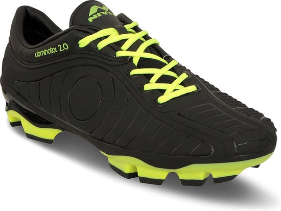 Nivia Dominator 2.0 Football Shoes (Black, 5 UK/ 6 US / 39 EU) | Thermoplastic Polyurethane | Moulded Insole | Minimal Water Absorption/Water Proof - Nivia