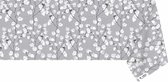 Raved Tafelzeil Lente Bloemen  140 cm x  160 cm - Grijs - PVC - Afwasbaar