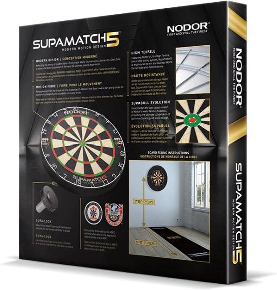 Nodor Supamatch 5 - Professioneel Dartbord - Darts | bol