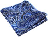 Pochette de costume Paisley - Blauw/ Bleu clair - Sorprese - pochette de costume - homme - modèle 9 - Cadeau