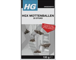 HG X - Ongedierte - Mottenballen - Schoon & Veilig - 20 Mottenballen - 1 stuk