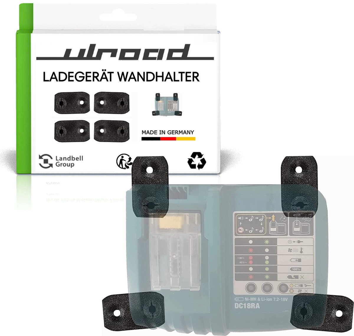 Halter für Makita Ladegerät DC18RD DC18RC Wandhalter Universal Ladege