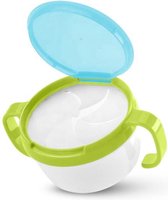 Ychee - Set van 2 - Kinder Snack beker - Snack Cup - met Handgrepen - Zelfstandigheid - Blauw