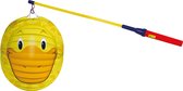 Lampionstokje 50 cm - met eend lampion - geel - D22 cm - Sint Maarten