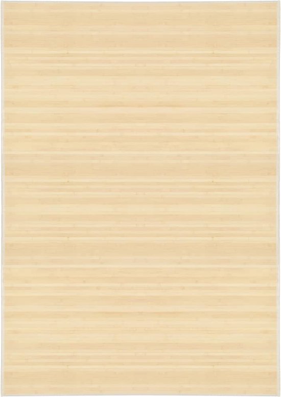 The Living Store Bamboe Tapijt - Naturel - 120 x 180 cm - Anti-slip onderkant