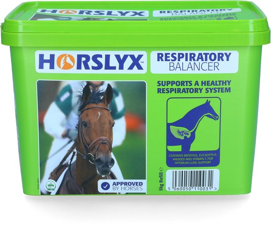 Foto: Horslyx maxi respiratory 5 kg liksteen ter ondersteuning van de luchtwegen en de ademhaling geschikt voor paarden