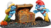 Smurfs Aquadella - Aquariumdecoratie - Vissen - Smurfen Onder Water Schatkist 18,8x9,7x9,6cm Meerkleurig - 1st