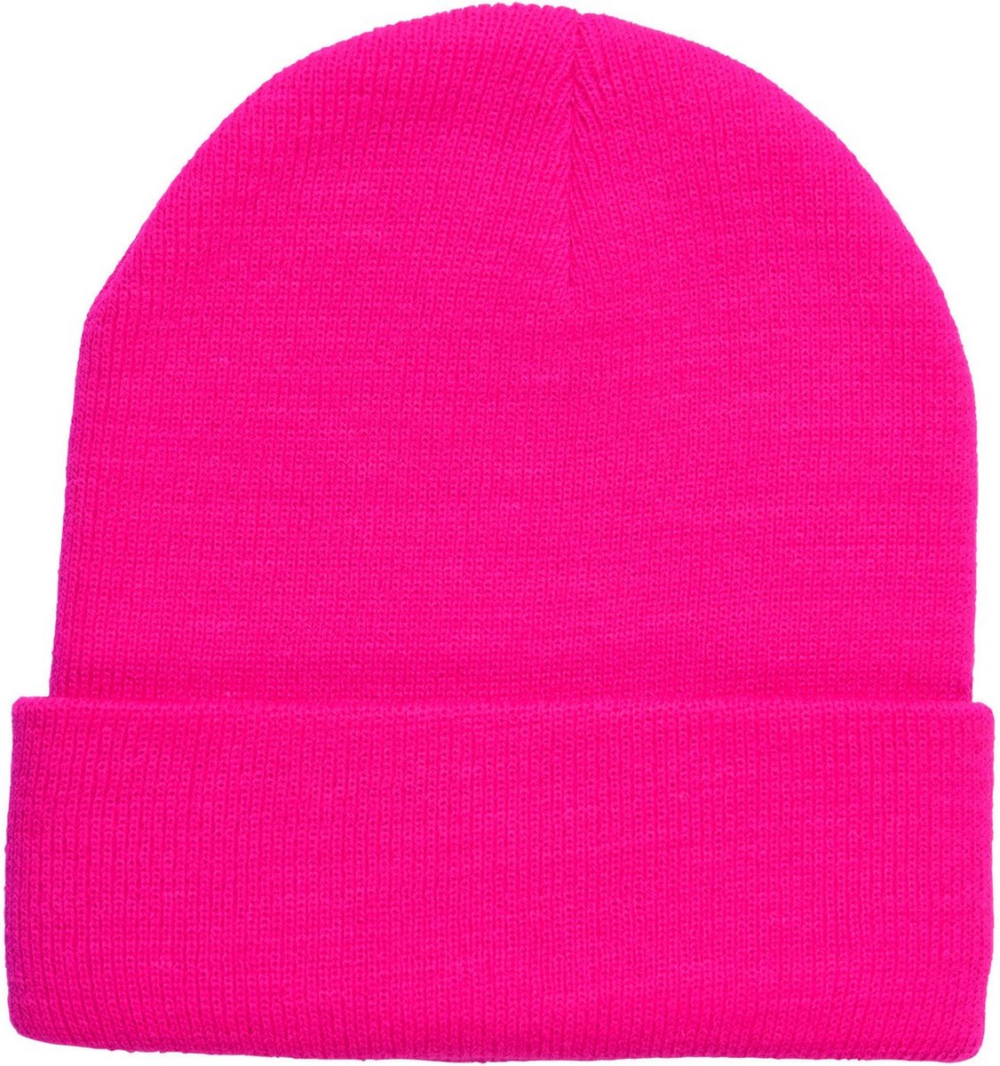 Widmann - Jaren 80 & 90 Kostuum - Gooffey Beanie Neon Roze - Roze - Carnavalskleding - Verkleedkleding